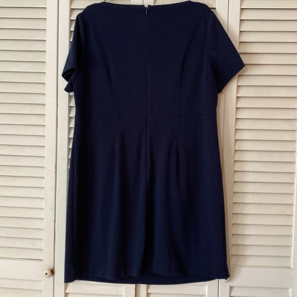 Vintage Jessica Howard navy blue dress with imbezzelment. Size 18W - Picture 7 of 11